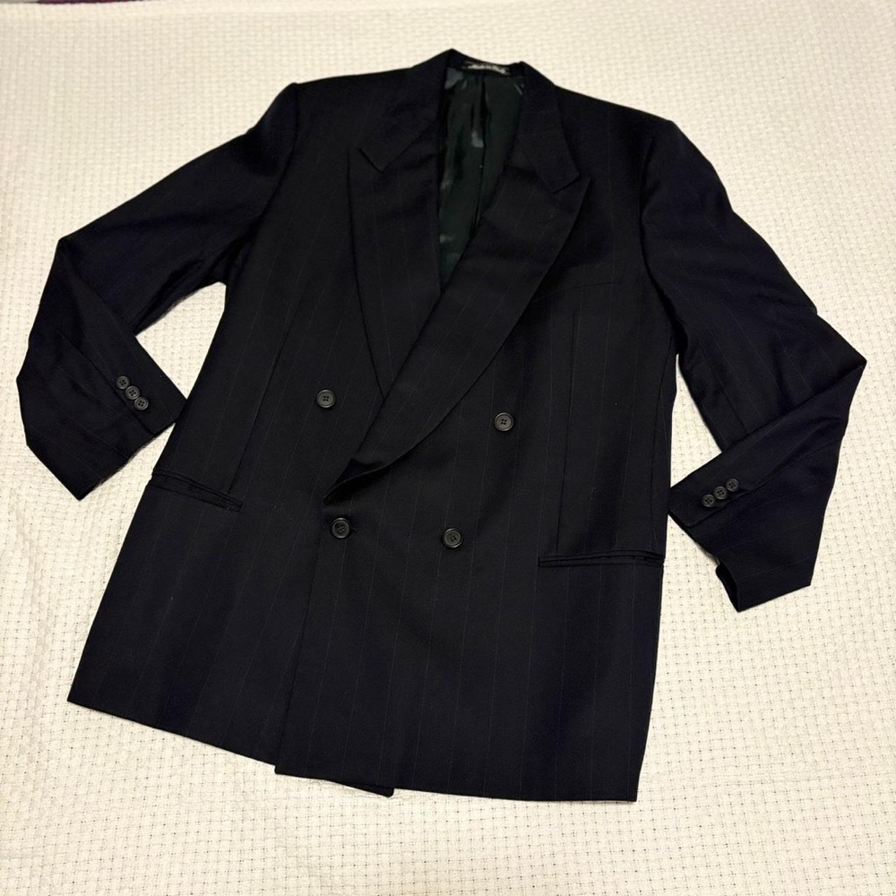 Giorgio Armani Le Collizioni Men's Blazer Coat Custom Made Size Made in Italy